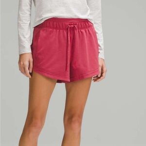 Lululemon inner glow shorts in vintage rose